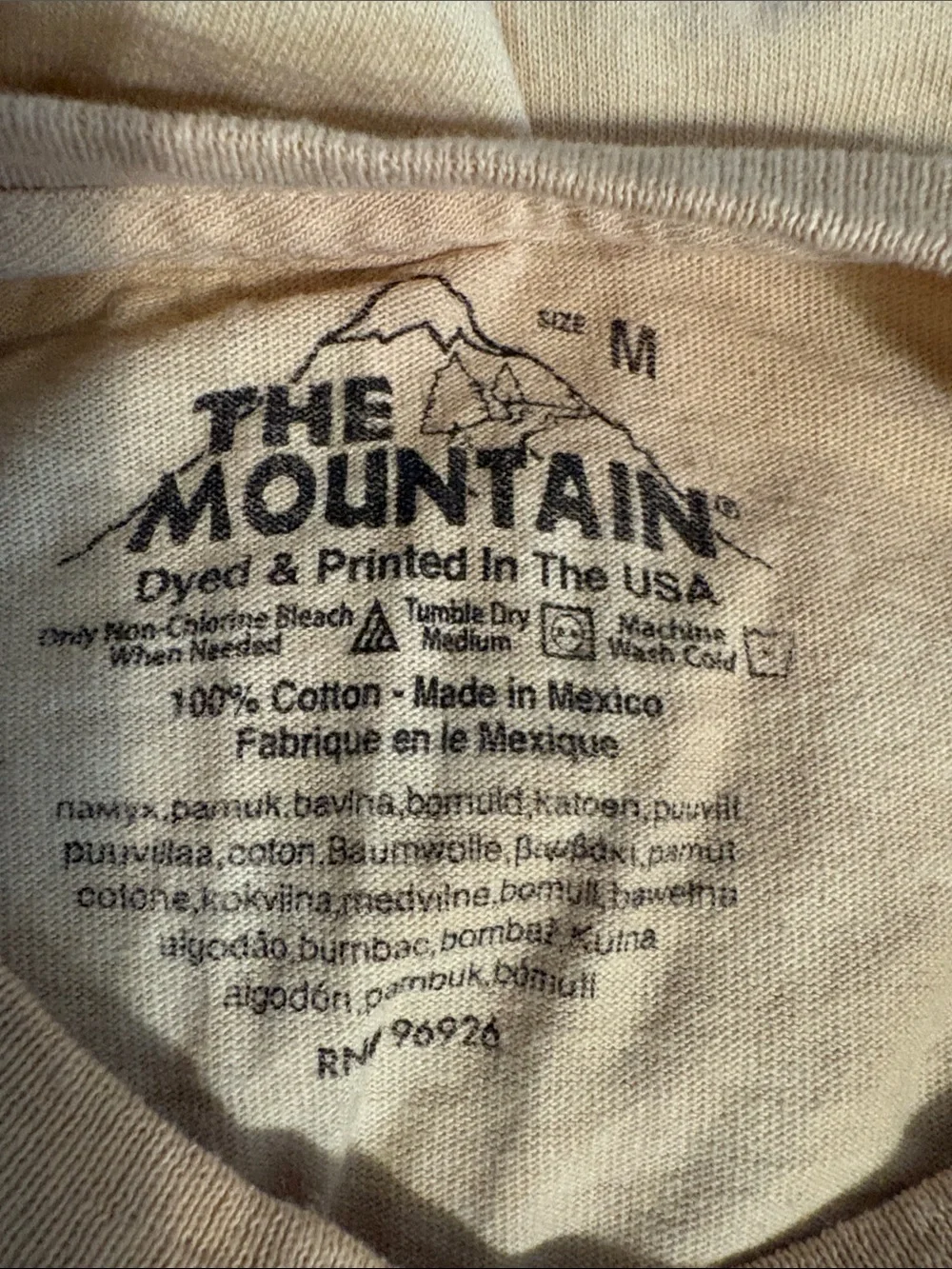 The Mountain Golden Lab or Golden Retriever Face Tee - Tan/Yellow